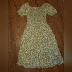 Floral Puff Sleeve Dress Old Navy